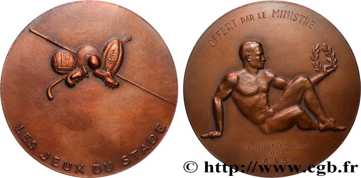 SPORTS Médaille, Les jeux du stade, Cinquantenaire de l’Association sportive de Saint-Médard EBC