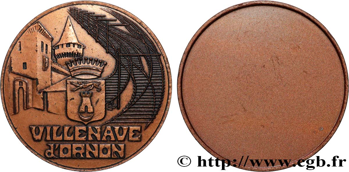 CINQUIÈME RÉPUBLIQUE Médaille, Ville de Villenave d’Ornon TTB+