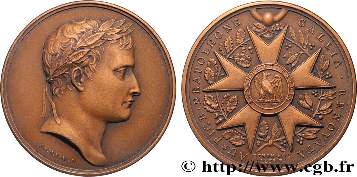 NAPOLEON S EMPIRE Médaille, Légion d’honneur, refrappe AU