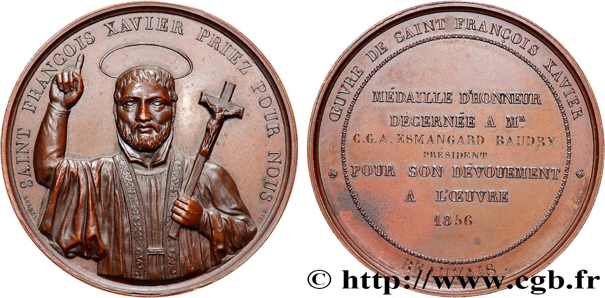 SECOND EMPIRE Médaille d’honneur, St François-Xavier AU/AU