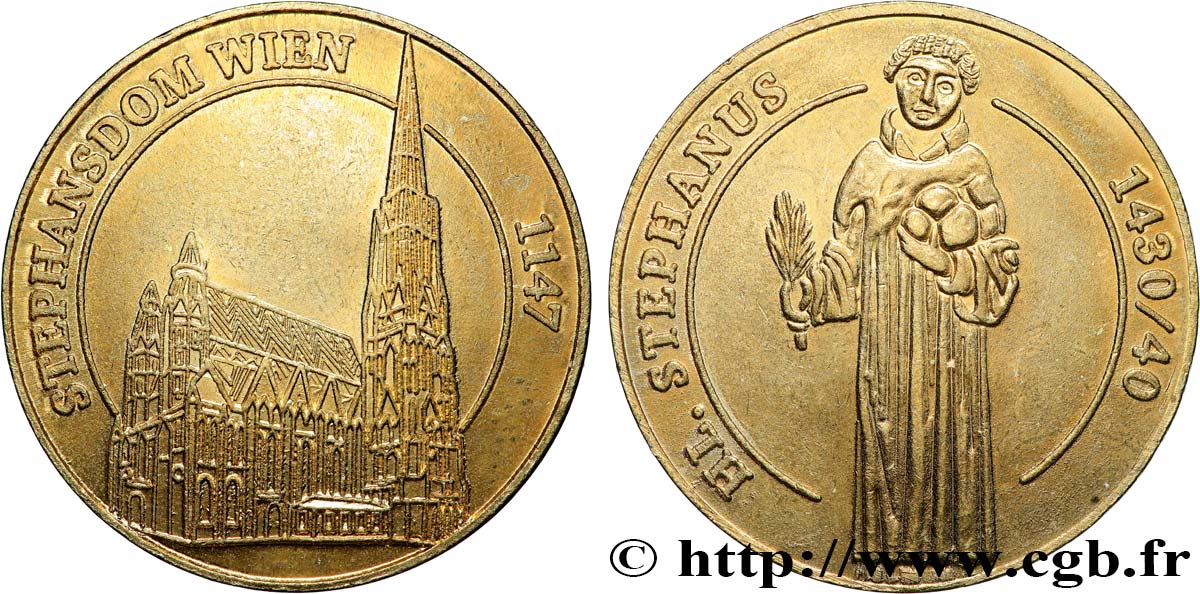 MÉDAILLES TOURISTIQUES Médaille touristique, Cathédrale Saint-Etienne, Vienne TTB+