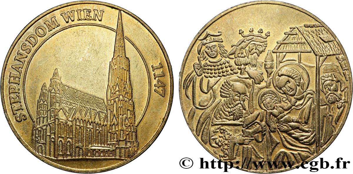 MÉDAILLES TOURISTIQUES Médaille touristique, Cathédrale Saint-Etienne, Vienne TTB+