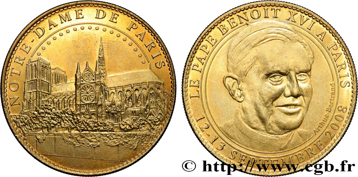MÉDAILLES TOURISTIQUES Médaille touristique, Notre-Dame de Paris TTB+