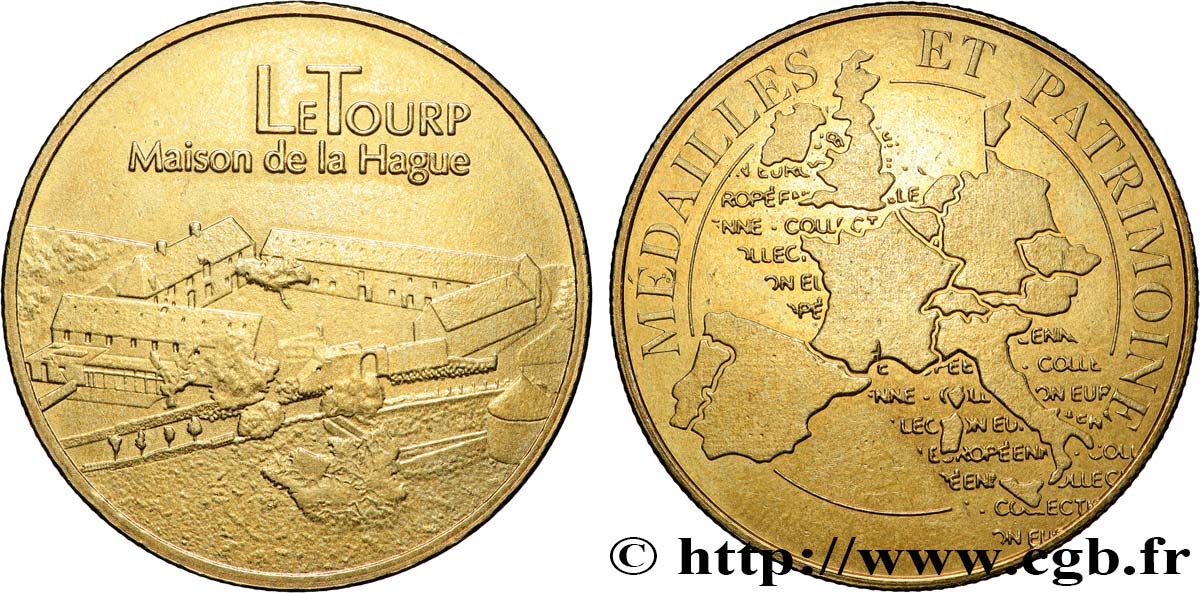 MÉDAILLES TOURISTIQUES Médaille touristique, Manoir du Tourp, La Hague SUP