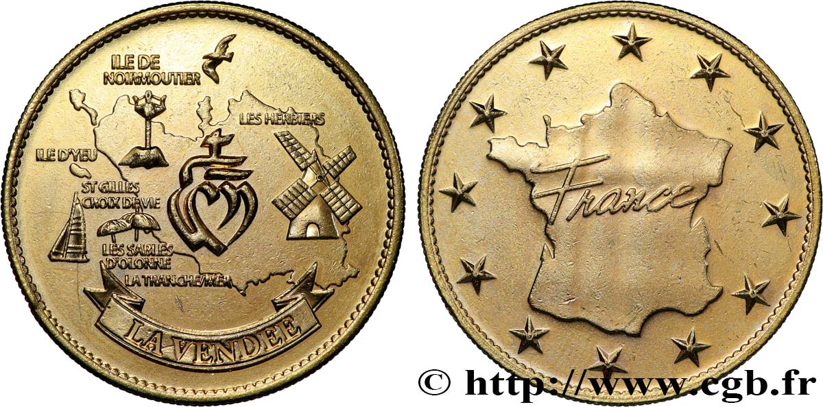 MÉDAILLES TOURISTIQUES Médaille touristique, La Vendée SUP