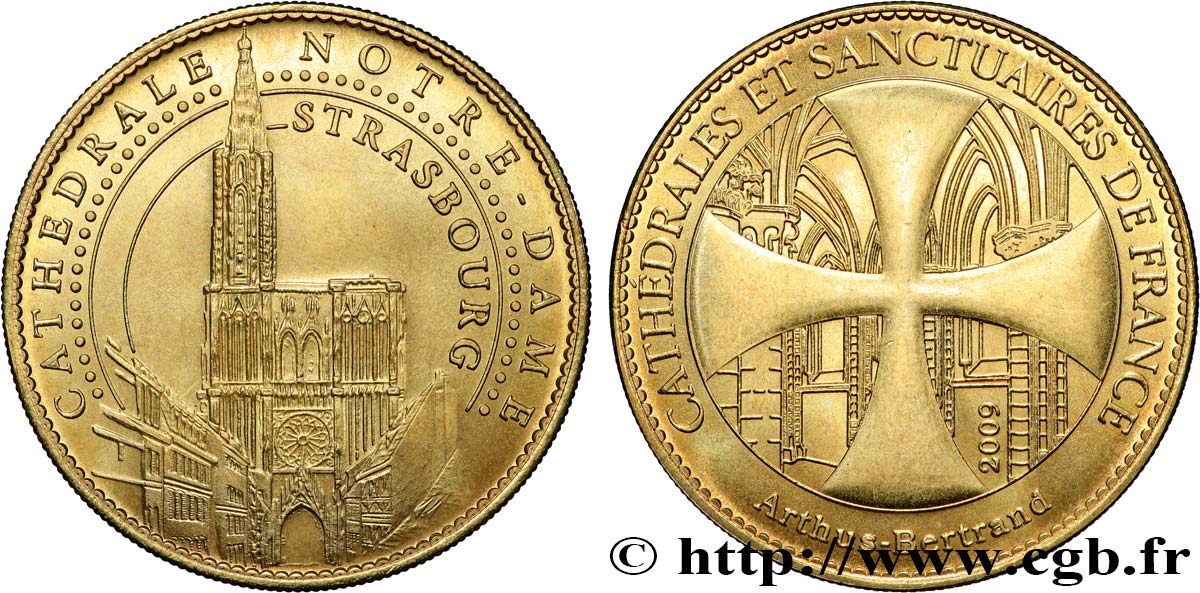 MONUMENTS ET HISTOIRE Médaille touristique, Cathédrale Notre-Dame de Strasbourg SUP