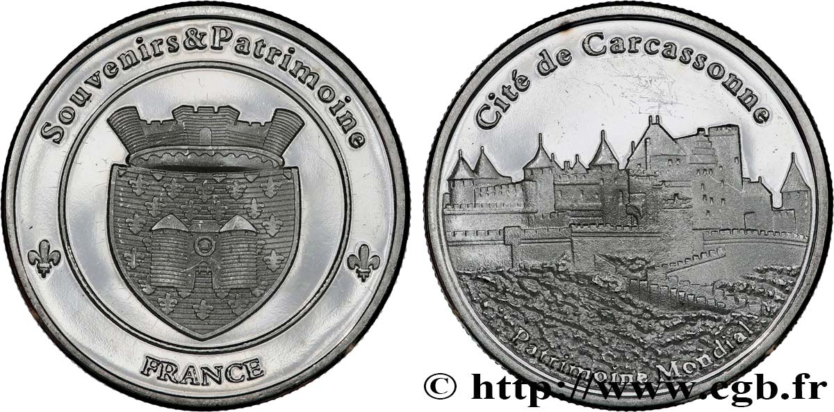 MONUMENTS ET HISTOIRE Médaille touristique, Cité de Carcassonne TTB+