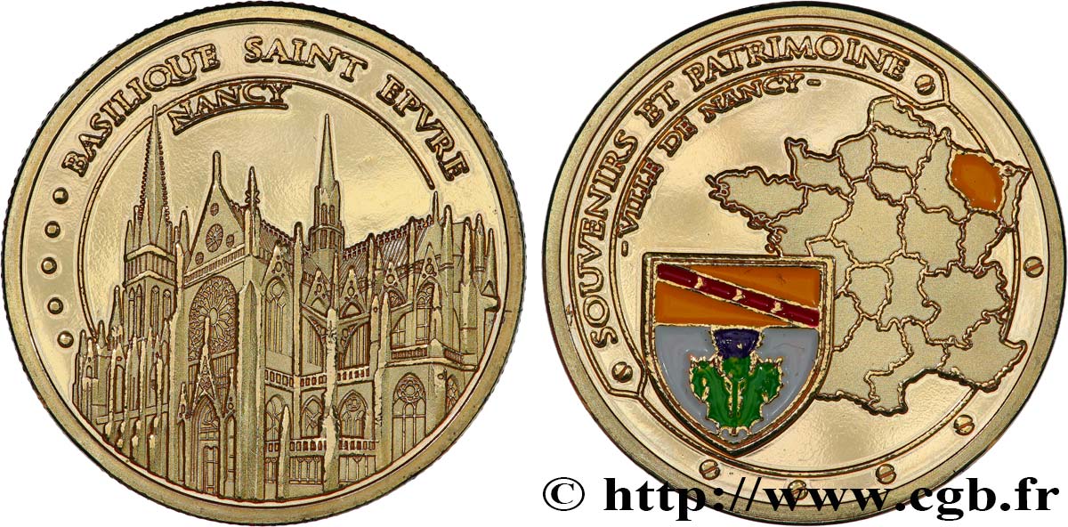 MÉDAILLES TOURISTIQUES Médaille touristique, Basilique Saint-Epvre, Nancy SUP