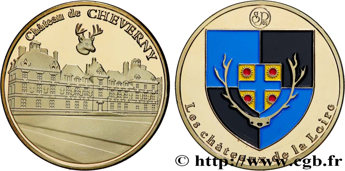 TOURISTIC MEDALS Médaille touristique, Château de Cheverny AU