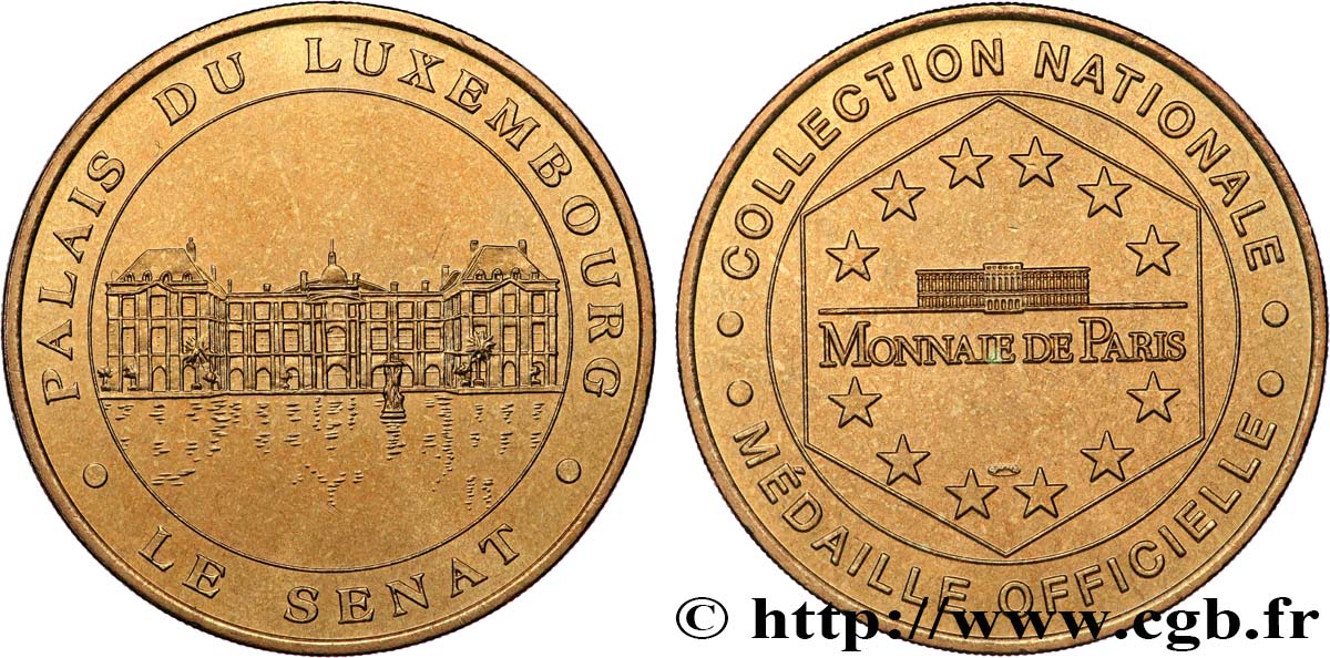 TOURISTIC MEDALS Médaille touristique, Palais du Luxembourg, Le Sénat EBC