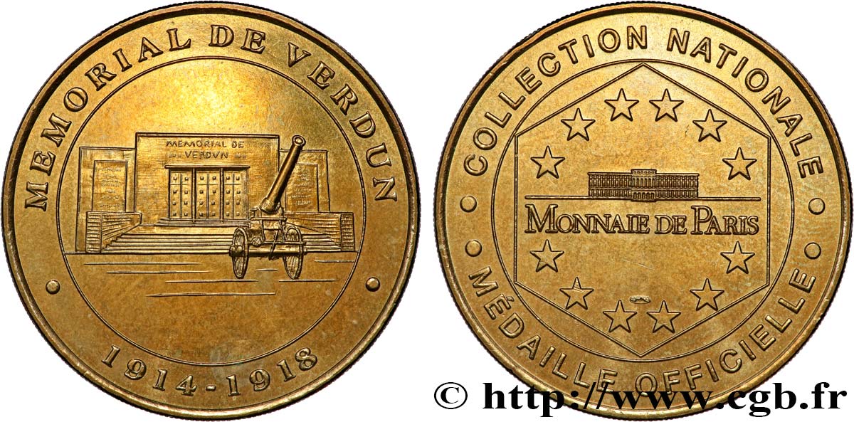 MÉDAILLES TOURISTIQUES Médaille touristique, Mémorial de Verdun TTB+