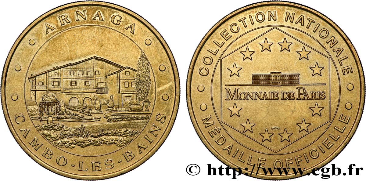 MÉDAILLES TOURISTIQUES Médaille touristique, Arnaga, Cambo-les-Bains TTB+