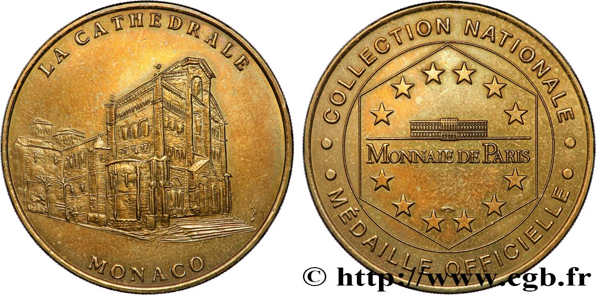 TOURISTIC MEDALS Médaille touristique, Cathédrale de Monaco MBC+