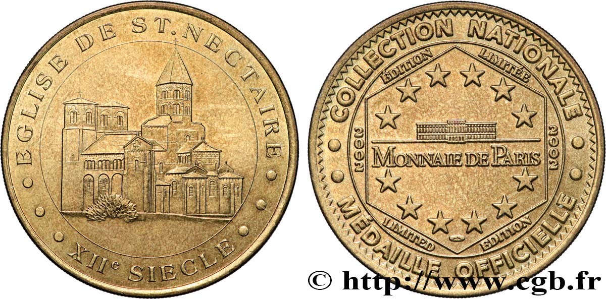 MÉDAILLES TOURISTIQUES Médaille touristique, Église de Saint-Nectaire TTB+