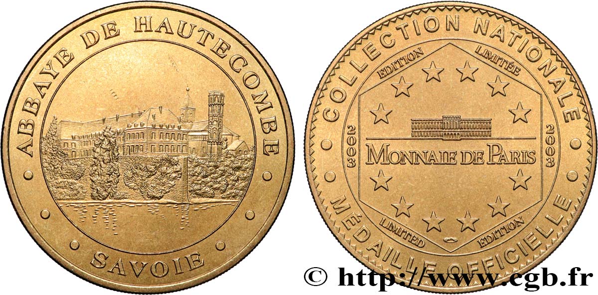 MÉDAILLES TOURISTIQUES Médaille touristique, Abbaye de Hautecombe, Savoie SUP
