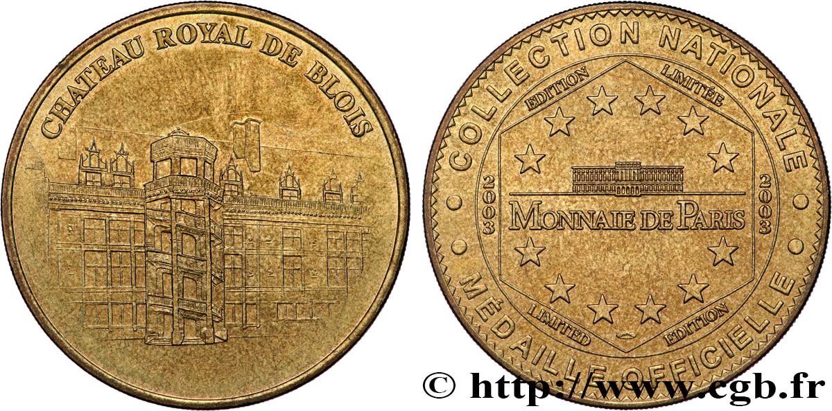 MÉDAILLES TOURISTIQUES Médaille touristique, Château royal de Blois SUP