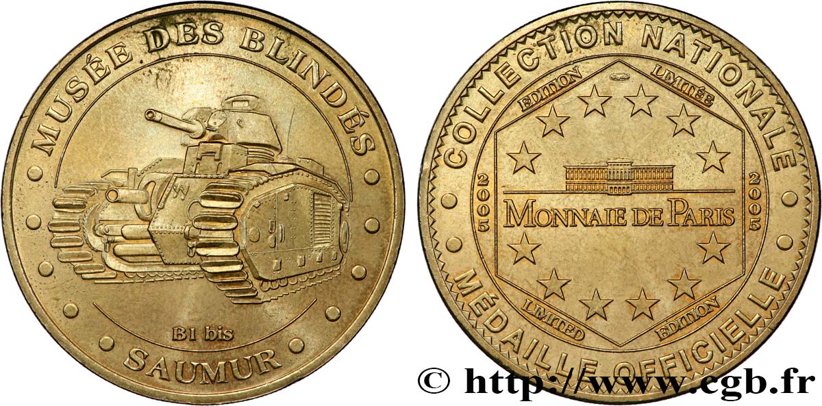 MÉDAILLES TOURISTIQUES Médaille touristique, Musée des blindés, Saumur SUP