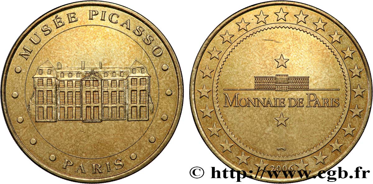 TOURISTIC MEDALS Médaille touristique, Musée Picasso, Paris AU