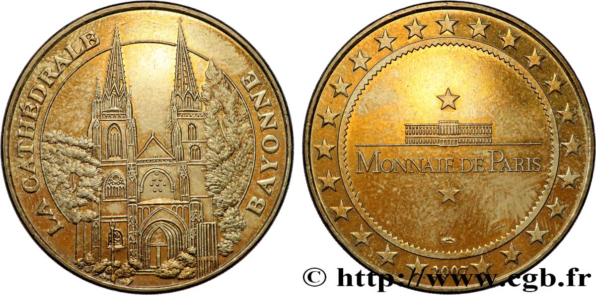 MÉDAILLES TOURISTIQUES Médaille touristique, Cathédrale de Bayonne TTB+