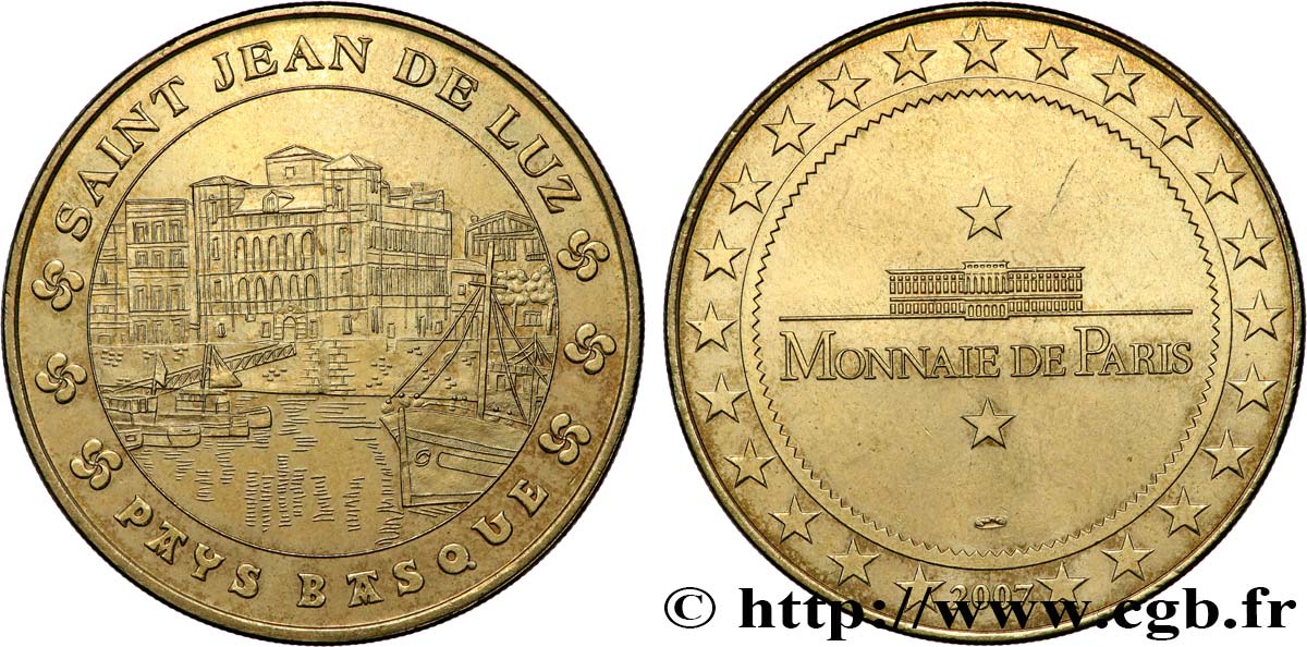 MÉDAILLES TOURISTIQUES Médaille touristique, Saint-Jean-de-Luz, Pays Basque TTB+