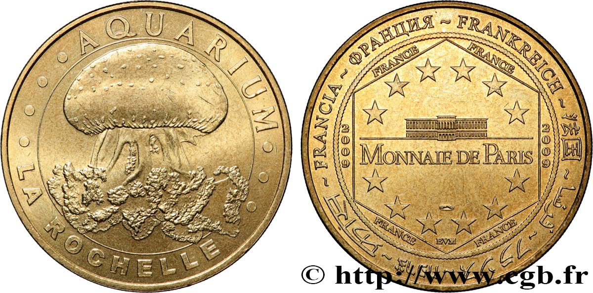MÉDAILLES TOURISTIQUES Médaille touristique, Aquarium de La Rochelle SUP