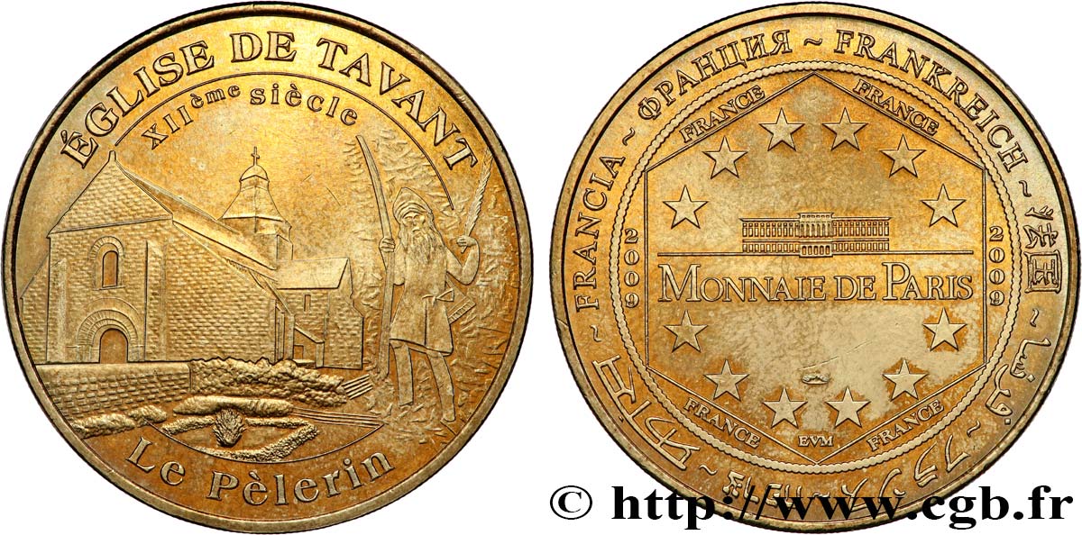 MÉDAILLES TOURISTIQUES Médaille touristique, Église de Tavant TTB+
