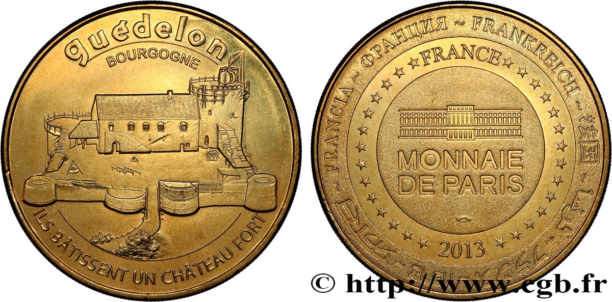MÉDAILLES TOURISTIQUES Médaille touristique, Guédelon, Bourgogne SUP
