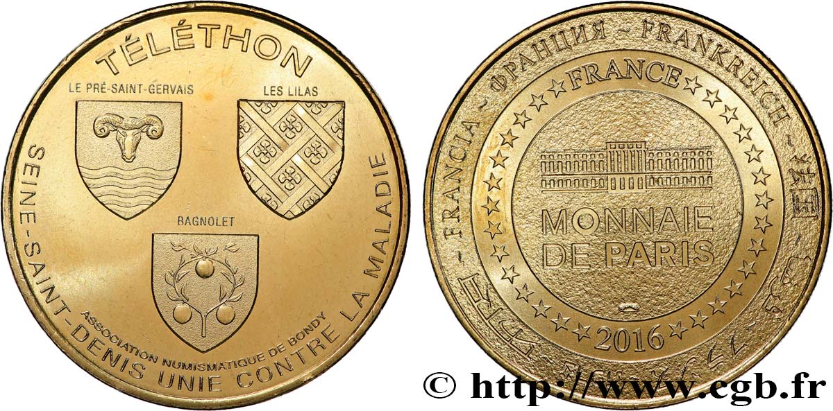 MÉDAILLES TOURISTIQUES Médaille touristique, Téléthon SUP