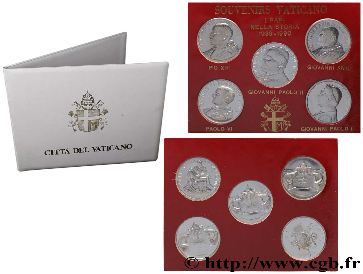 VATICAN AND PAPAL STATES Médailles, Les cinq papes MS