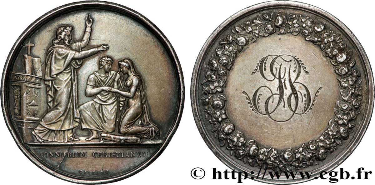 AMOUR ET MARIAGE Médaille de mariage, Connubium Christianum TTB+