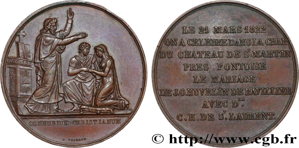 AMOUR ET MARIAGE Médaille de mariage, Connubium Christianum AU