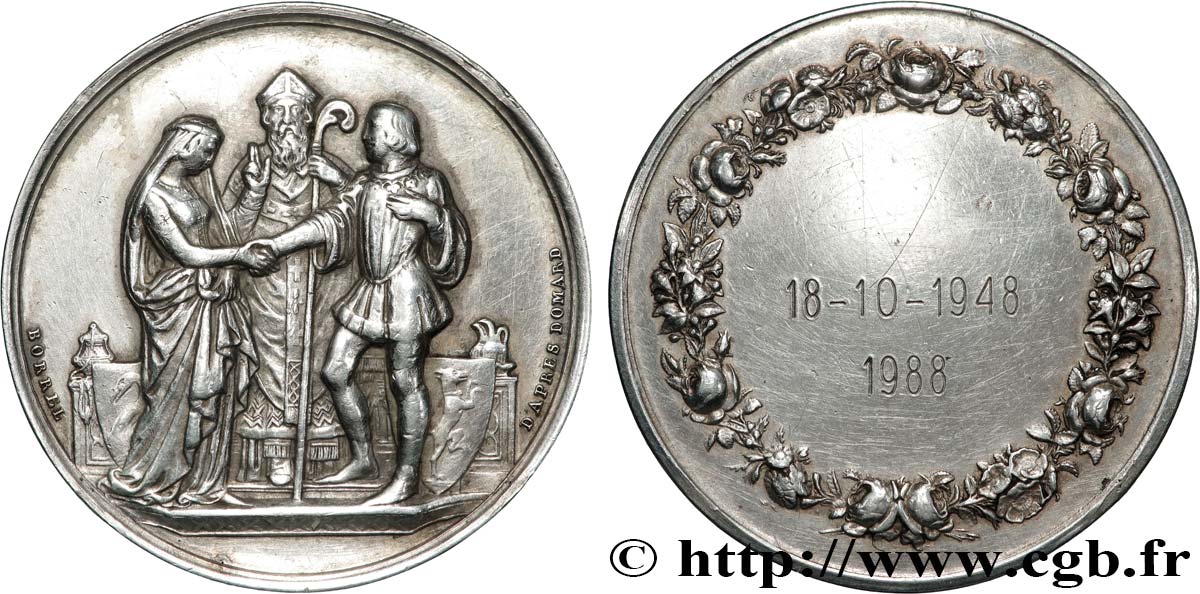 AMOUR ET MARIAGE Médaille de mariage XF