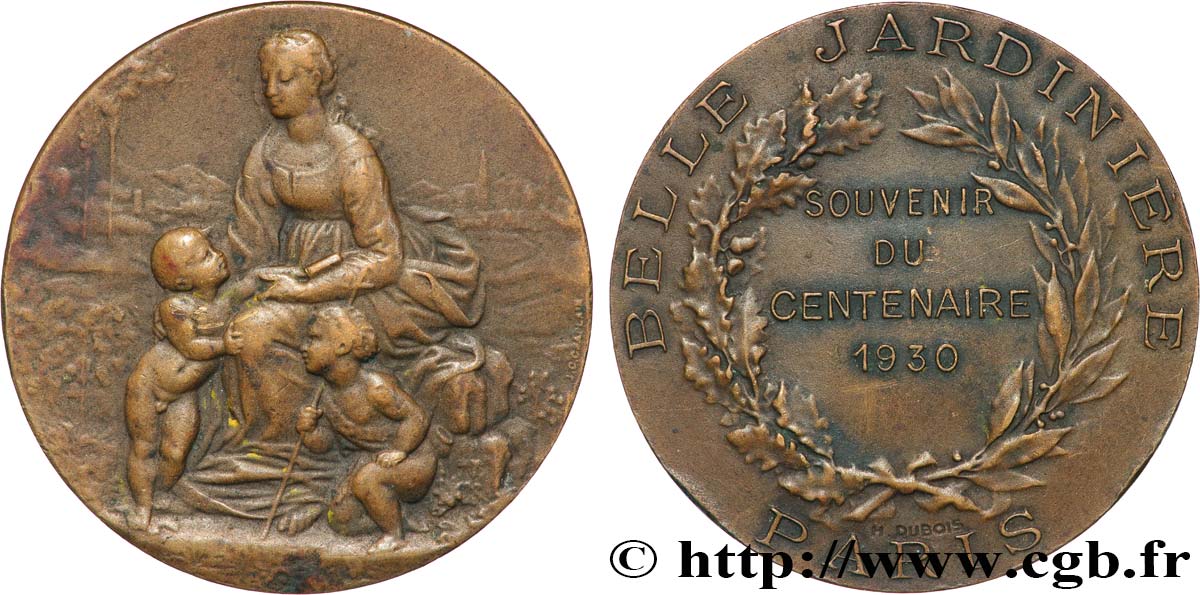 TRADING COMPANIES Médaille, Centenaire de la belle jardinière XF/AU