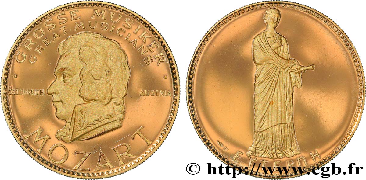 ARTISTS : ENGRAVORS, PAINTERS, SCULPTORS Médaille, Mozart MS
