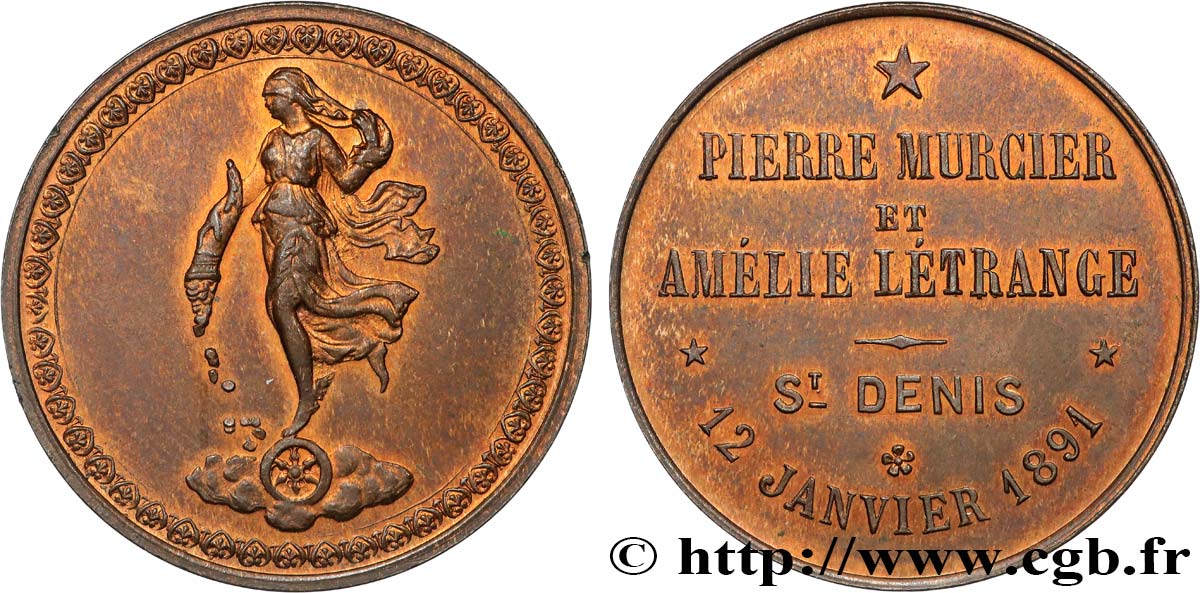 AMOUR ET MARIAGE Médaille de mariage, Fortuna BB/q.SPL