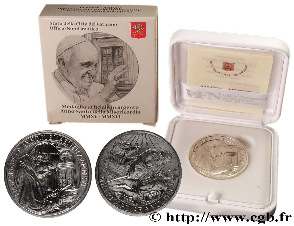VATICAN AND PAPAL STATES Médaille, Misericordiae vultus, Année saint extraordinaire MS