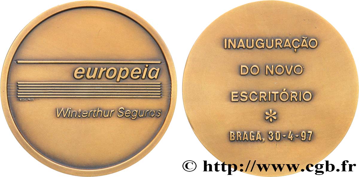 INSURANCES Médaille, Europeia, Winterthur Seguros AU