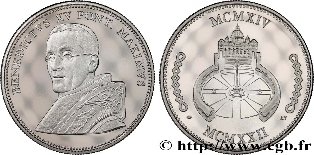 VATICANO E STATO PONTIFICIO Médaille, Benoît XV MS