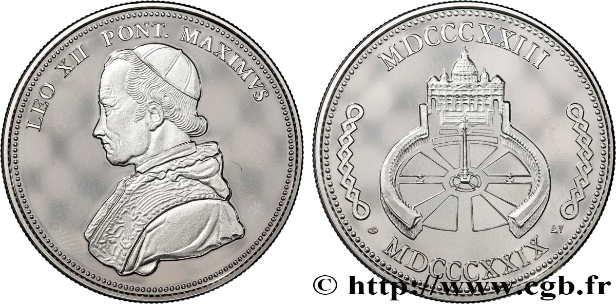 VATICANO Y ESTADOS PONTIFICIOS Médaille, Léon XII EBC