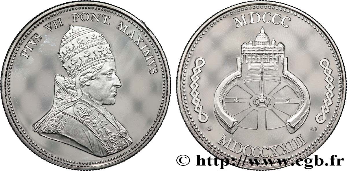 ITALY - PAPAL STATES - PIUS VII (Barnaba Chiaramonti) Médaille, Pie VII AU