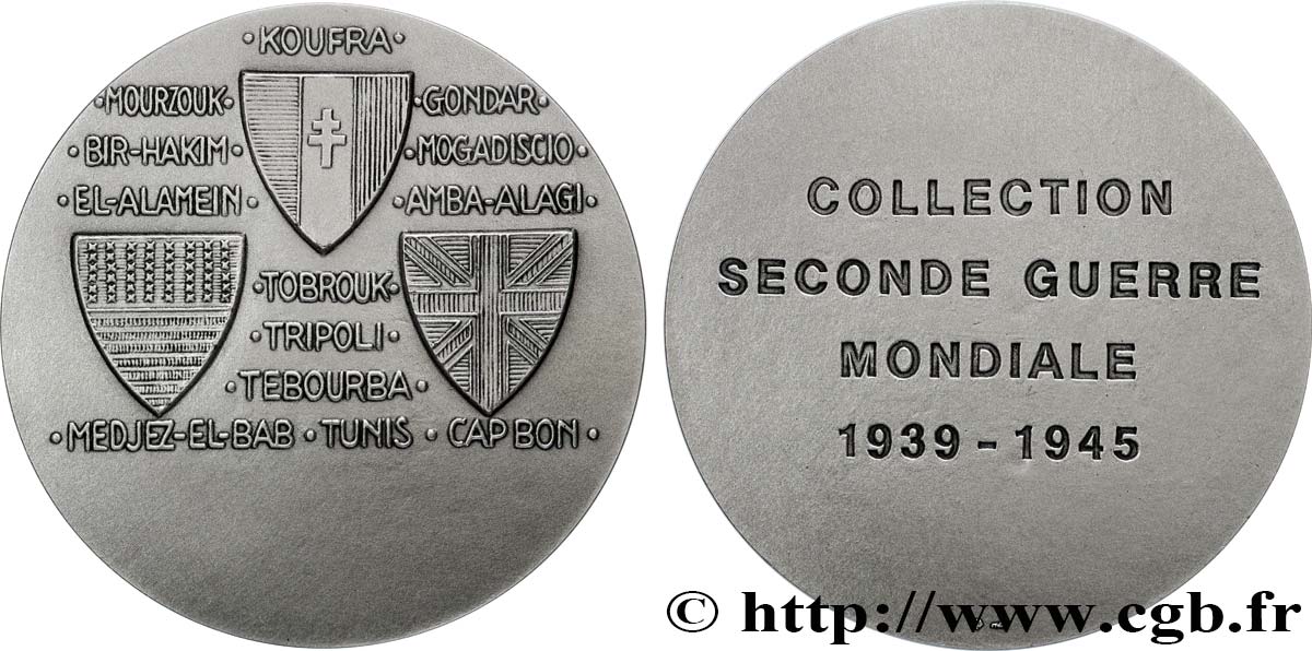 QUINTA REPUBBLICA FRANCESE Médaille, Collection seconde guerre mondiale, Les victoires SPL