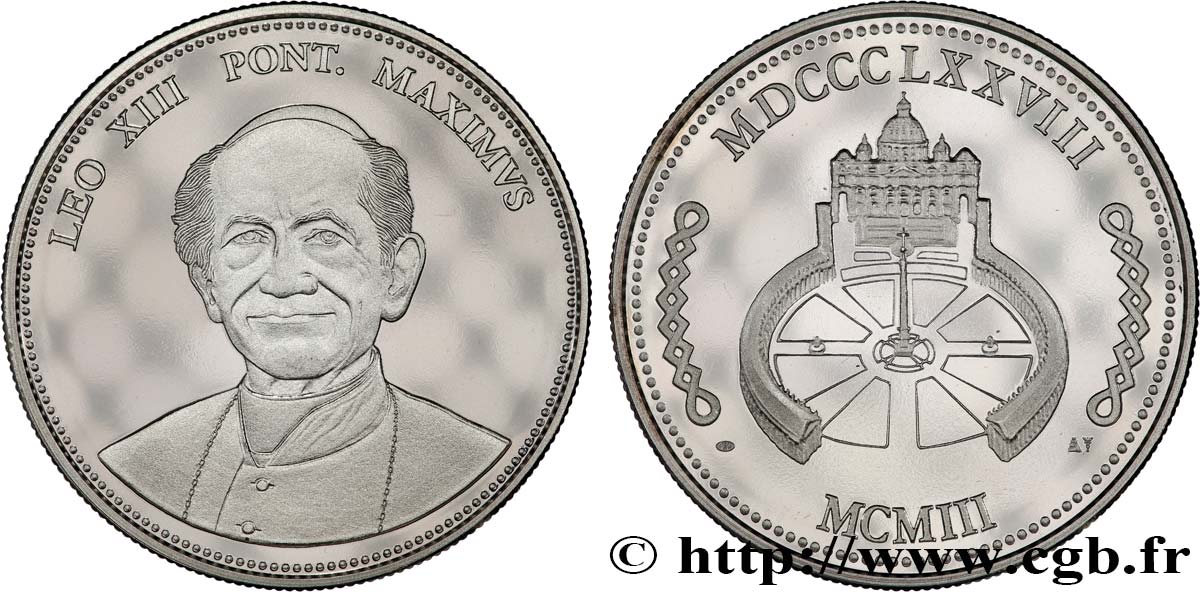 ITALIE - ÉTATS DU PAPE - LÉON XIII (Vincenzo Gioacchino Pecci) Médaille, Léon XIII SPL