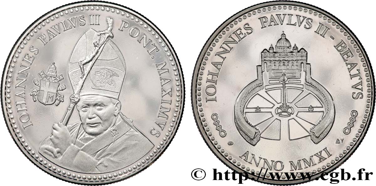 VATICAN ET ÉTATS PONTIFICAUX Médaille, Béatification de Jean-Paul II SPL