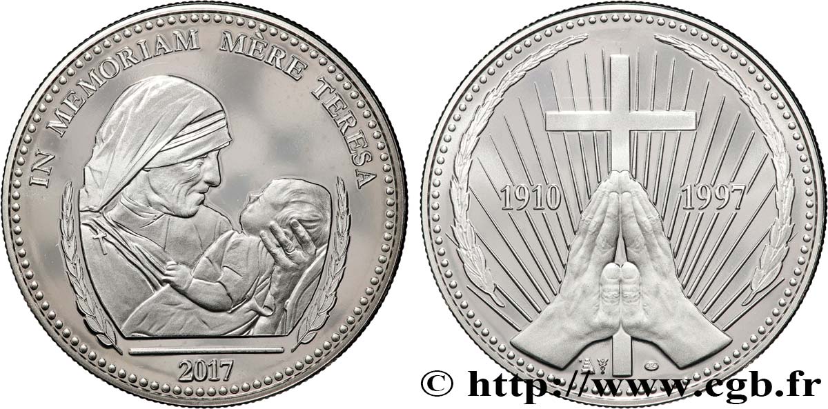 VATIKANSTAAT UND KIRCHENSTAAT Médaille, Mère Teresa fST