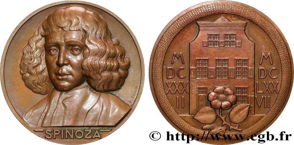 SCIENCE SCIENTIFIC Médaille Spinoza fme 848976 Medals 