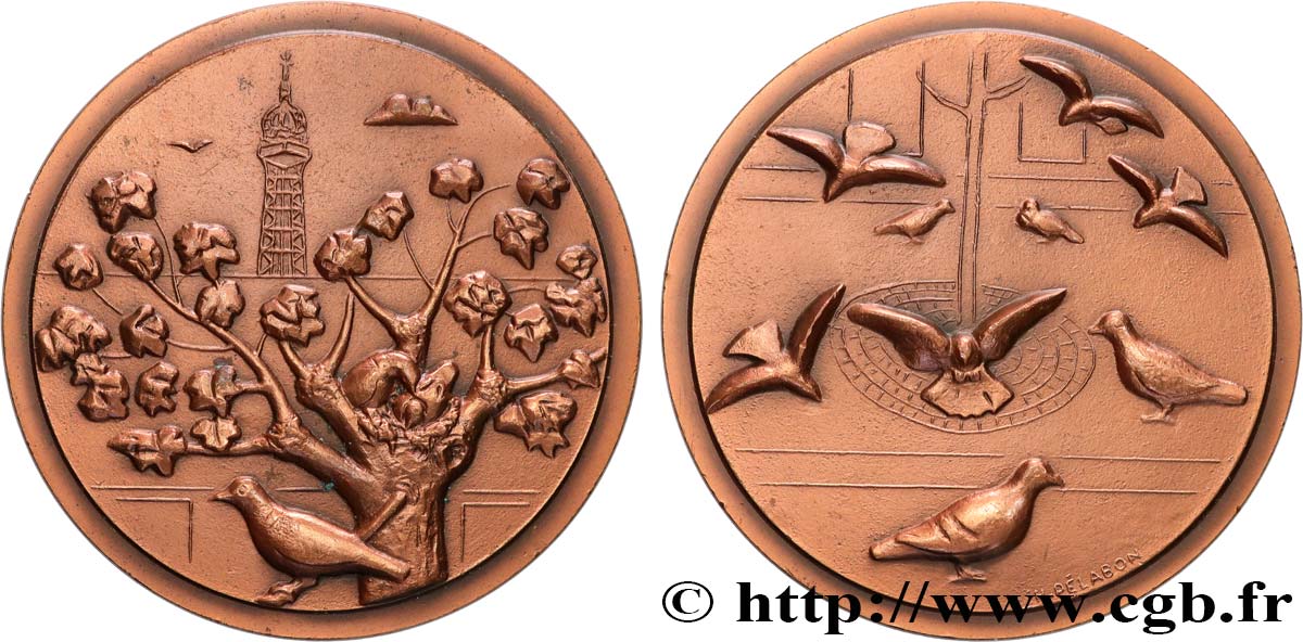 ANIMALS Médaille animalière - Pigeons, n°28 AU