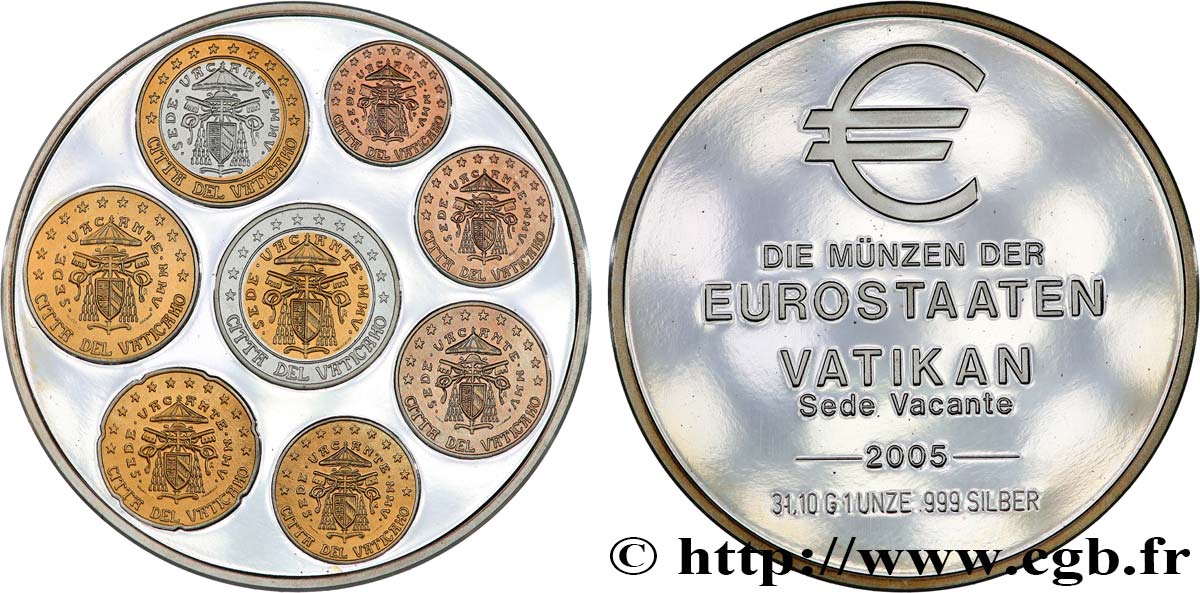 EUROPA Médaille, Premières pièces du Vatican SC