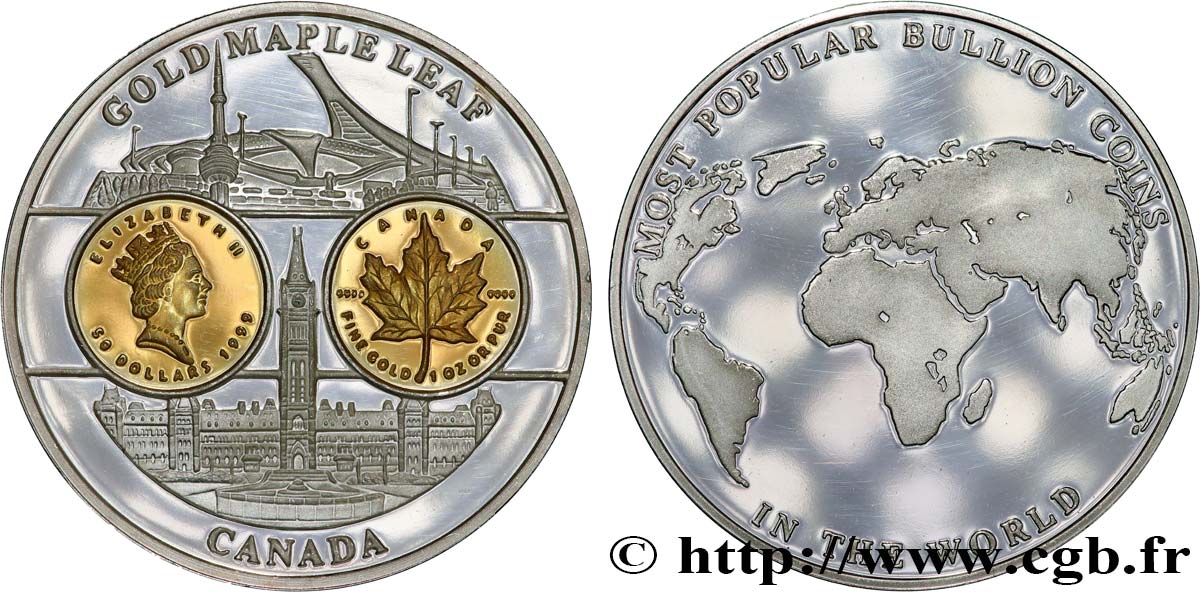 CANADA Médaille, Most popular bullion coins, Gold Maple Leaf SPL