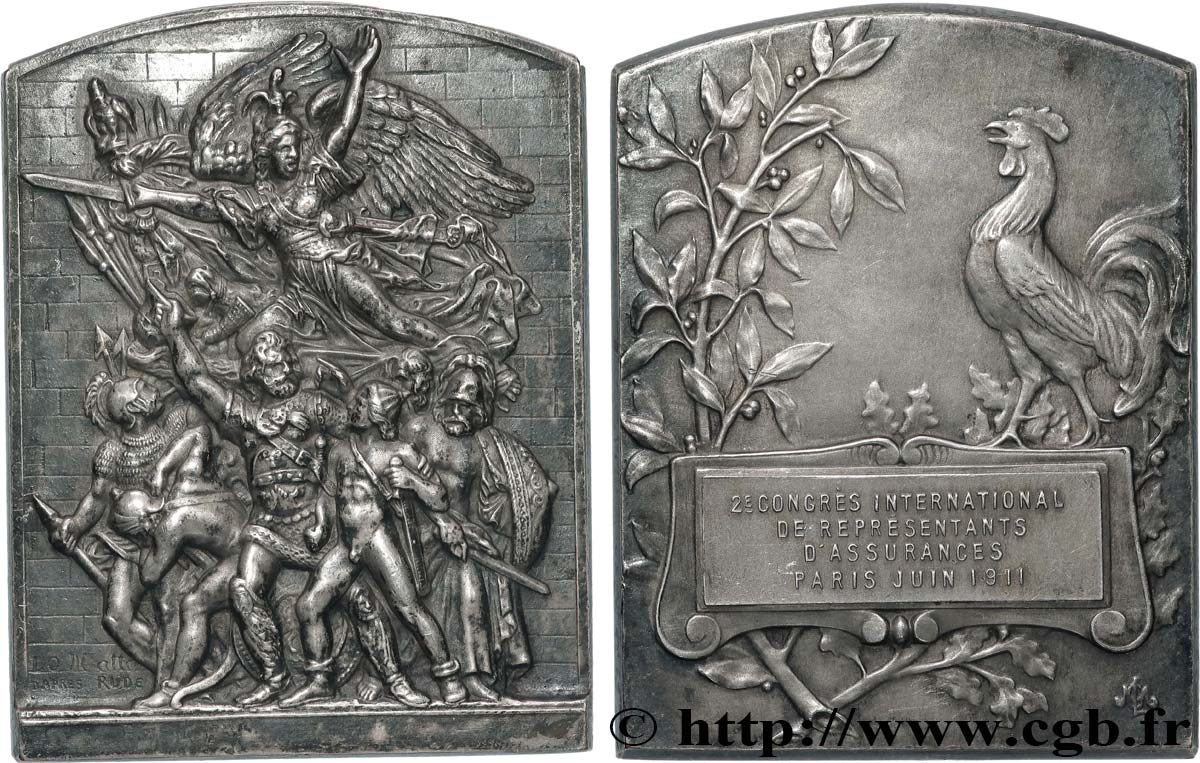 III REPUBLIC Plaquette, 2e Congrès international de représentants d’Assurances XF/AU