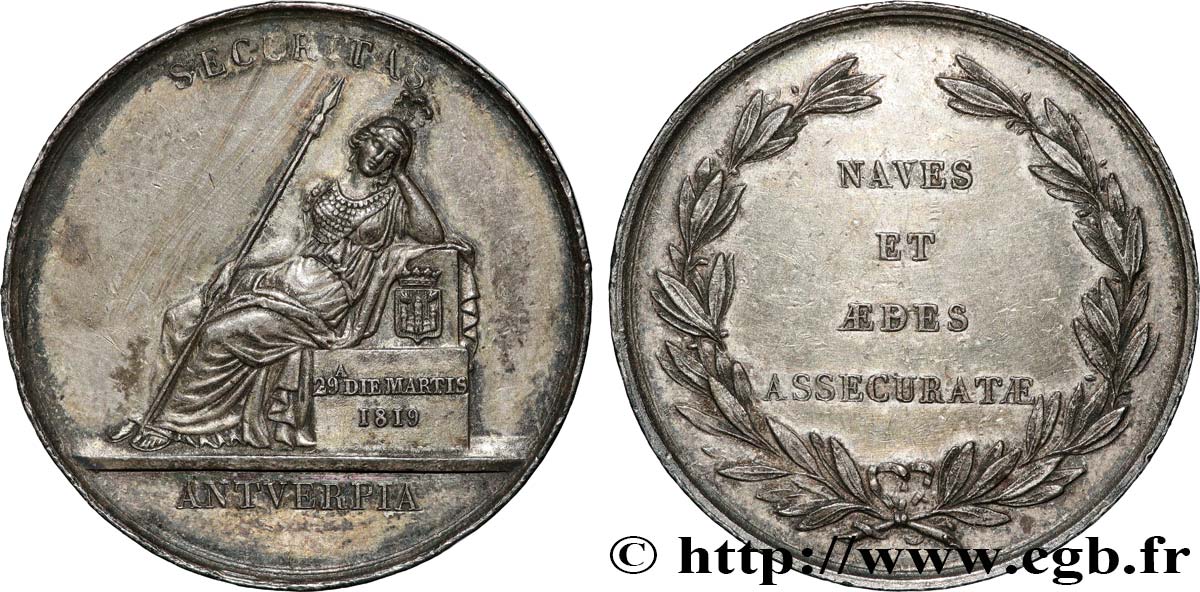 ASSURANCES Médaille, Anvers, Sécurité TTB